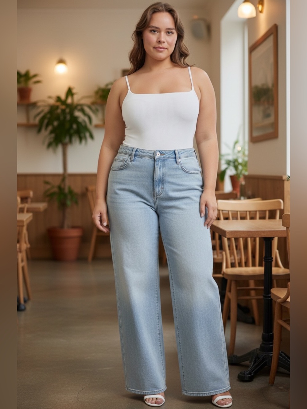 Oneso Mid Rise Wide Leg Jeans Size 22W NWOT